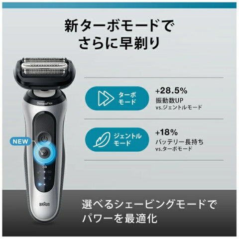 Brown Series 6 62-S1200s Electric Shaver [Single Model/Kiwa Sleeve Trimmer] Silver 62-S1200S [3-blade /AC100V-240V]