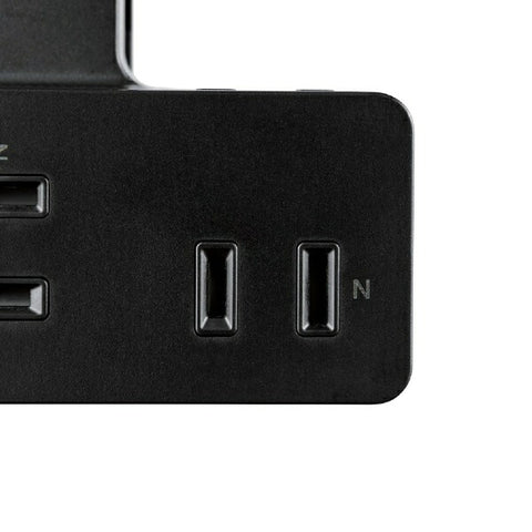 Elecom USB剪輯Tap with Lightning，防塵快門，3包USB x 2 2.4a 2.4a 2.4a T-U05-3225BK