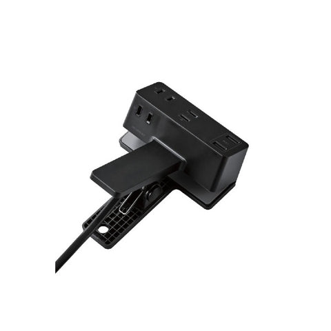 Elecom USB剪輯Tap with Lightning，防塵快門，3包USB x 2 2.4a 2.4a 2.4a T-U05-3225BK