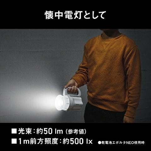 Panasonic手電筒（任何電池均可照明）BF-BM11M-W [LED]