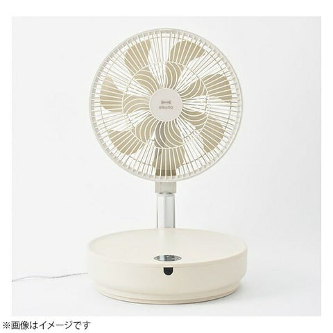 Bruno DC folding floor fan [Temperature sensor installed] Blue BOE112-BL [DC motor equipped / remote control included]