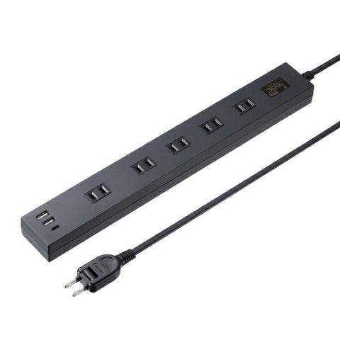 SANWA SUPPLY Lightning Tap 10 連接埠 + USB-A + Type-C (PD20W) TAP-SP2110NUC-1BK