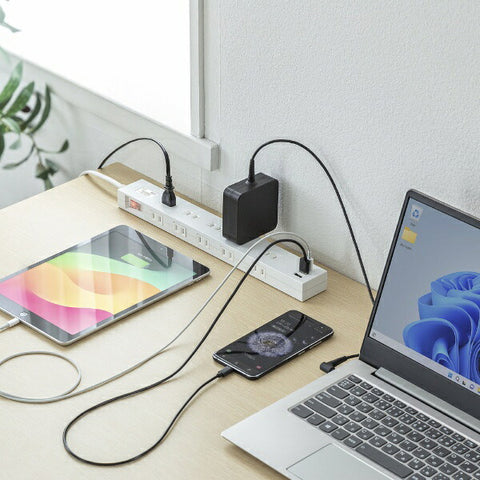SANWA SUPPLY Lightning Tap 10 ports + USB-A + Type-C (PD20W) TAP-SP2110NUC-2W