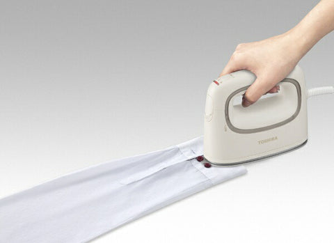 TOSHIBA Clothing Steamer Beige TAS-V70-N [With hanger shot function]