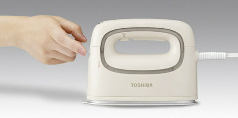 TOSHIBA Clothing Steamer Beige TAS-V70-N [With hanger shot function]