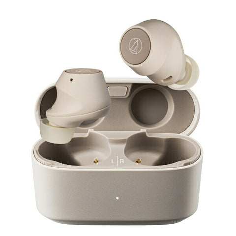 audio-technica Completely Wireless Earphones Light Beige ATH-CKS30TW+BG [Wireless (Left and Right Separated)/Noise Canceling Compatible/Bluetooth Compatible]