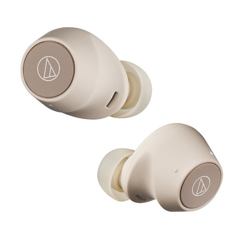 audio-technica 完全无线耳机浅米色 ATH-CKS30TW+BG [无线（左右分离）/兼容降噪/兼容蓝牙]