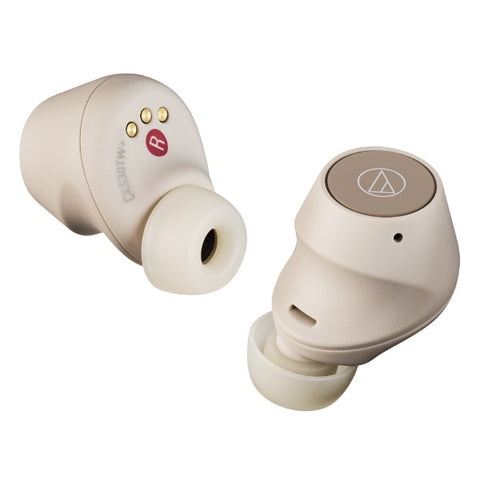 audio-technica Completely Wireless Earphones Light Beige ATH-CKS30TW+BG [Wireless (Left and Right Separated)/Noise Canceling Compatible/Bluetooth Compatible]