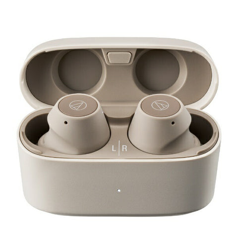 audio-technica Completely Wireless Earphones Light Beige ATH-CKS30TW+BG [Wireless (Left and Right Separated)/Noise Canceling Compatible/Bluetooth Compatible]