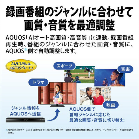 Sharp Blu-ray Recorder AQUOS 2B-C20GW1 [2TB/2 programs simultaneously]
