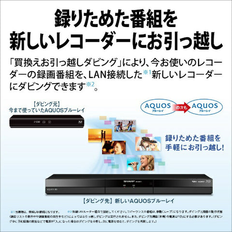 尖锐的蓝光记录器Aquos 2B-C10GW1 [1TB/2个程序同时]