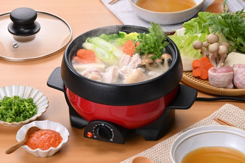 Abitelax 전기 그릴 포트 APN10G-R RED [2 플레이트]