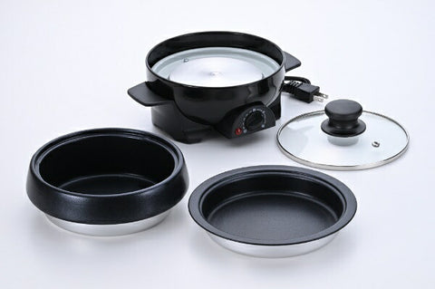 Abitelax Electric Grill Pot APN10G-K Black [2 Plates]