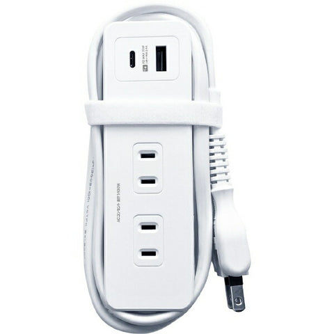 KASHIMURA Power Tap AC4 USBA+C PD20W 1.2m Automatic Identification Reversible AC-054 [1.2m/4 ports/2 ports]