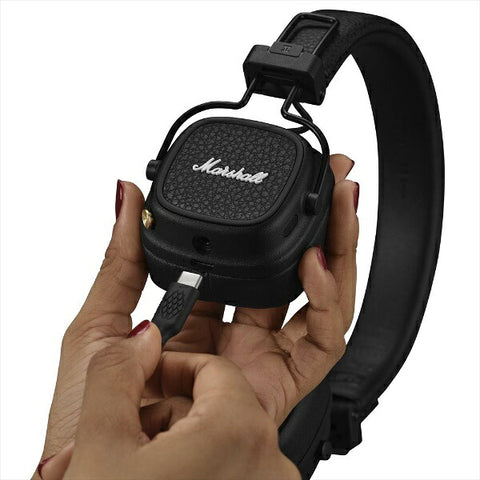 マーシャル ブルートゥースヘッドホン Major V ブラック MAJOR5BLACK [Bluetooth対応]
