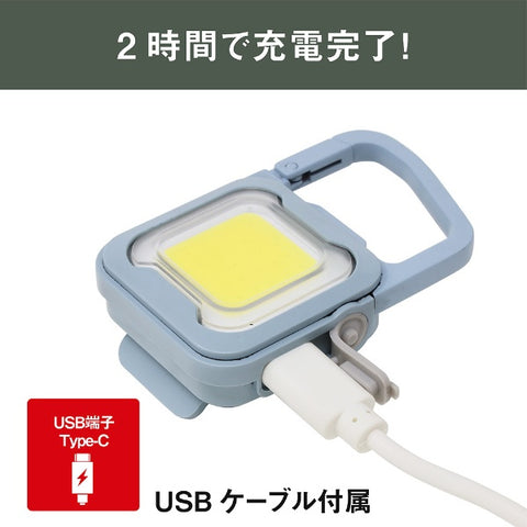 Musashi 充電式 ぴかり MINI LIGHT ダスティブルー WRC22-DB [LED /充電式 /防水対応]