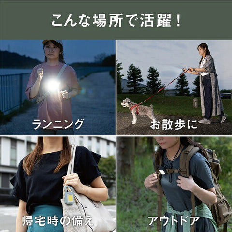 Musashi Rechargeable Pikari MINI LIGHT Matte Black WRC23-BK [LED/Rechargeable/Waterproof]