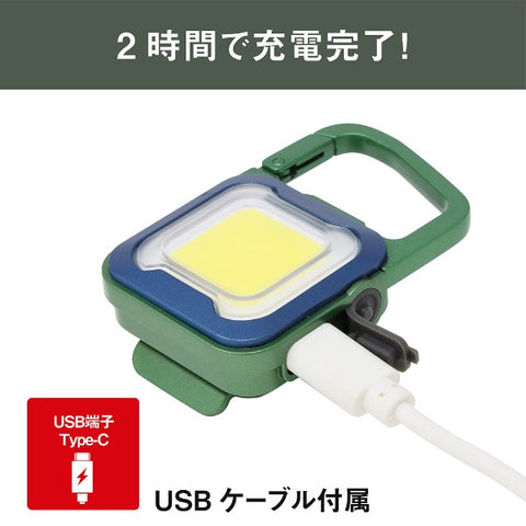 Musashi 充电式 Pikari MINI LIGHT 深绿/蓝 WRC25-GB 深绿/蓝 [LED/可充电/防水]