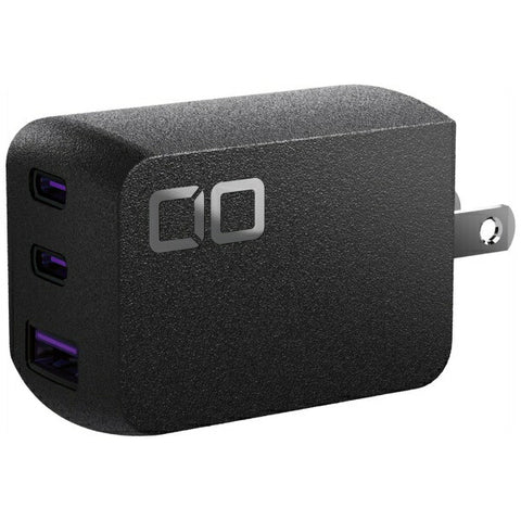 シーアイオー 急速充電器 NovaPort TRIO II 67W 2C1A ブラック CIO-G67W2C1A-N2-BK [3ポート /USB Power Delivery対応 /GaN(窒化ガリウム) 採用]
