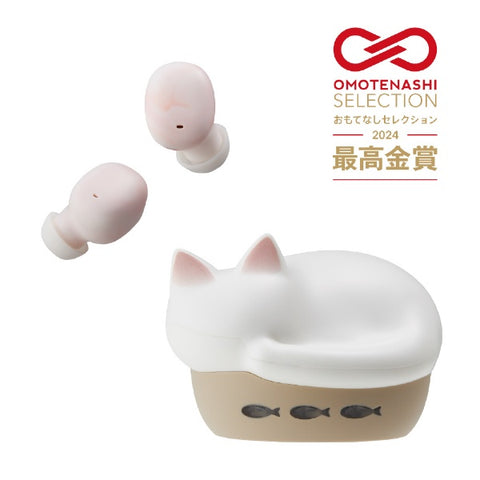 radius 완전 무선 이어폰 NEKO 시로 HP-C28BTW [무선(좌우 분리) /Bluetooth 대응]