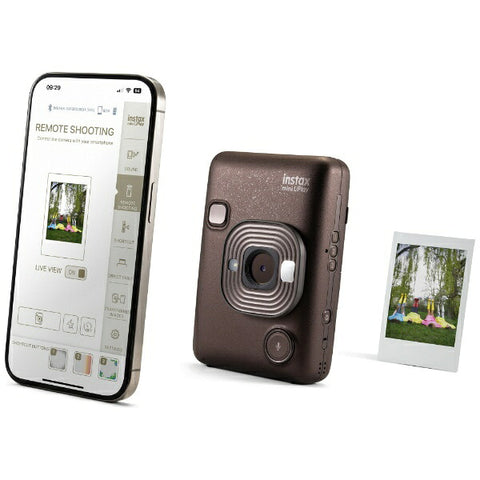 FUJIFILM 하이브리드 인스턴트 카메라 '체키' instax mini LiPlay 딥 브론즈