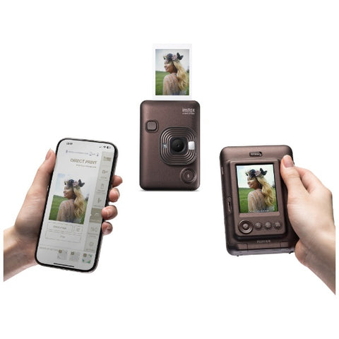 FUJIFILM ハイブリッドインスタントカメラ 『チェキ』 instax mini LiPlay ディープブロンズ