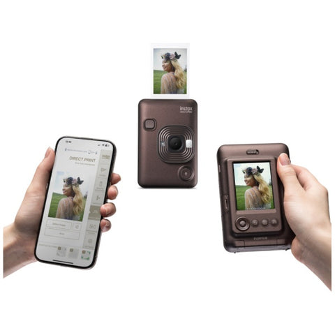 FUJIFILM Hybrid Instant Camera "Instax" instax mini LiPlay Deep Bronze