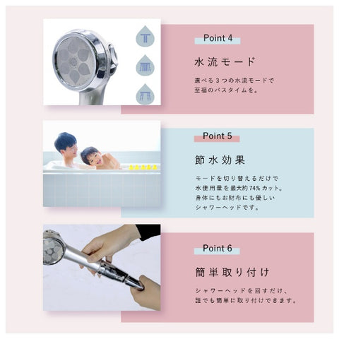 Vinasis Hibino Rich Moistic Shower Champagne Gold HSW-9000(CG) [Microbubble function]