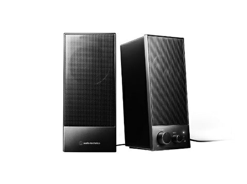 audio-technica AT-SP105 PC speaker 3.5mm connection with 3.5mm port (Compatible with Chrome/Mac/Windows11) [USB power supply]
