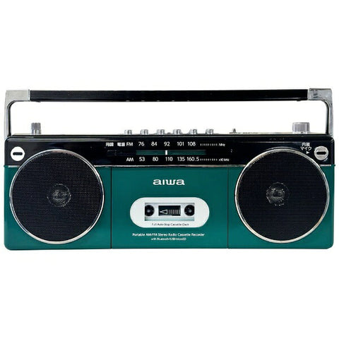 TOHSHOH 立體聲收音機卡帶播放器 aiwa Aiwa Green GAA4-RCP0002-GN [相容寬廣 FM/藍牙]
