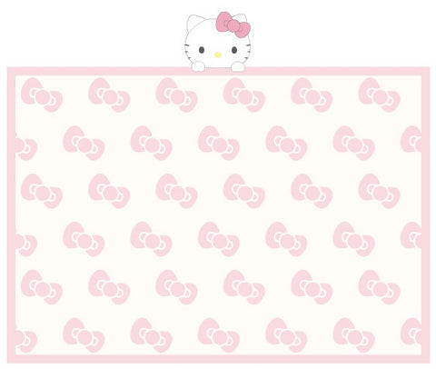 Marushin Kitty Blanket with Ribbon and Kitty Mascot