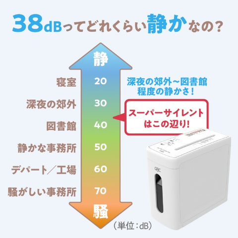 対象ユーザー限定(2/20迄)】 GBC スーパーサイレントシュレッダクロスカット GBC GSHA3809X [クロスカット /A4サイズ]
