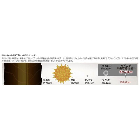 Dainichi Hybrid Air Purifier CL-HB924-WT [Applicable tatami mats: 38 tatami mats / Compatible with PM2.5]
