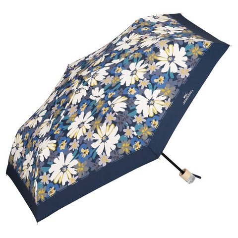 WPC. Umbrella Folding Umbrella Blooming Flower Mini Wpc. Navy 8112-014-002NV [Umbrella/Women's/50cm]