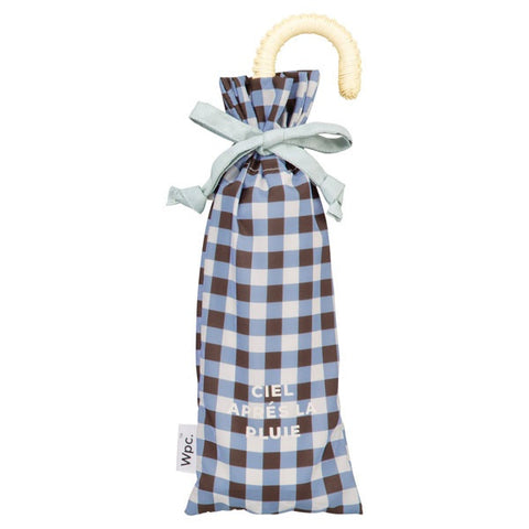 WPC. Umbrella Folding Umbrella Bicolor Gingham Mini Wpc. Brown 1663-214-002BR [Umbrella/Women's/50cm]