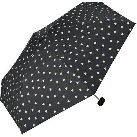 WPC. 파라솔 접이식 우산 정전 재배 심장 미니 wpc. Black 801-12195-102bk [햇볕이 잘 드는 and rain / women 's / 40cm에 대한 우산]