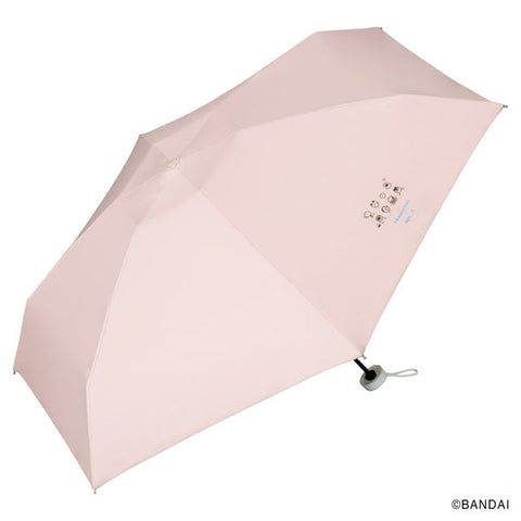 WPC. Parasol Folding Umbrella Tamagotchi x Wpc.cchi Shading Body Motif Mini Wpc. Pink (Mametchi) 801-TM001-102PK [Umbrella for both sun and rain / Women's / 47cm]