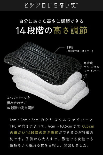 Taiyo ヒツジのいらない枕 -調律- ブラック【テンセル枕カバー付き】
