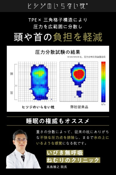 Taiyo ヒツジのいらない枕 -調律- ブラック【テンセル枕カバー付き】