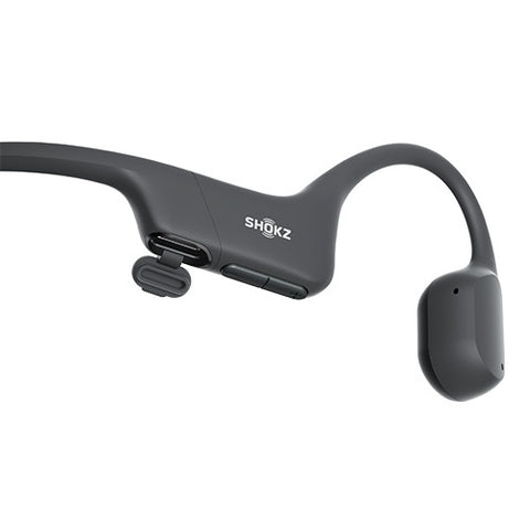 Shox Bluetooth Earphones Ear-Handed Bone Conduction OpenRun Mini USB-C Black SKZ-EP-000038 [Wireless (neckband) / Bone Conduction / Bluetooth Compatible]