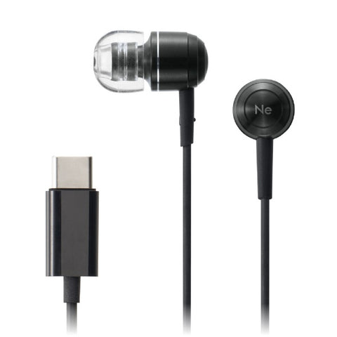 radius 이어폰 캐널형 USB Type-C 블랙 HP-Q50CK [USB]