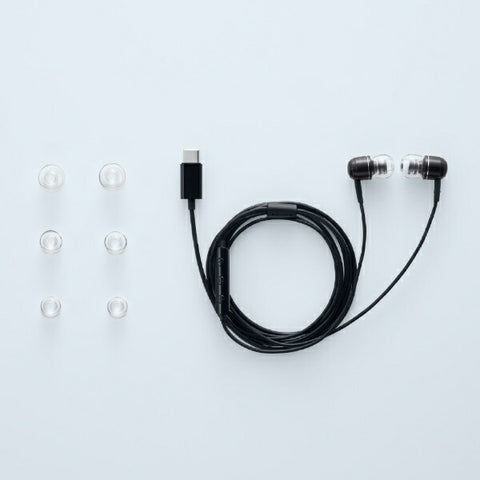 radius 이어폰 캐널형 USB Type-C 블랙 HP-Q50CK [USB]