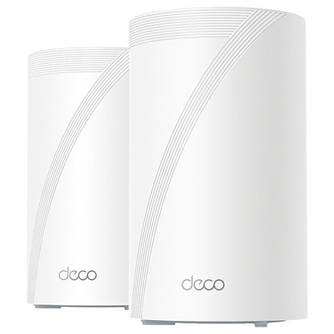 TP Link Wi-Fi Router 5764+2882+688Mbps Deco BE65 Pro 2P (2 Pack) [Wi-Fi 7(be) / IPv6 compatible]