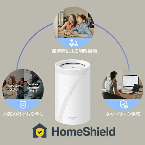 TP Link Wi-Fi Router 5764+2882+688Mbps Deco BE65 Pro 2P (2 Pack) [Wi-Fi 7(be) / IPv6 compatible]