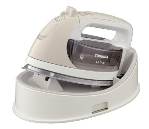 TOSHIBA Cordless Steam Iron La・Coo Miracle Base Beige TA-FDX670-N [With hanger shot function]