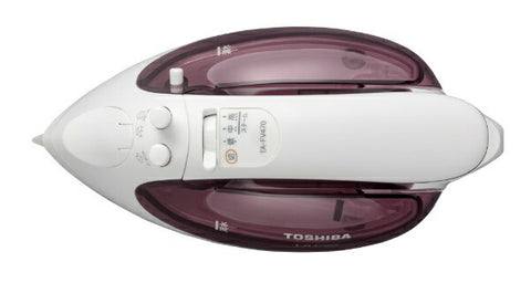 東芝無繩蒸汽鐵la coo biracle base mar-n red ta-fv470-r [帶有衣架射擊功能]