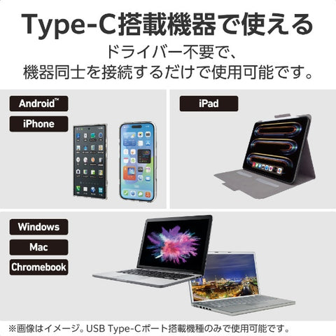 エレコム USB-C ⇔ DisplayPort ケーブル [映像 /2m /4K対応] Chrome/Android/iPadOS/iOS/Mac/Windows11対応 ブラック CAC-CDP20BK2