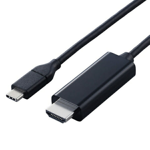 ELECOM USB-C ⇔ HDMI Cable [Video/5m/4K Compatible] Chrome/Android/iPadOS/iOS/Mac/Windows11 Compatible Black CAC-CHDMI50BK2