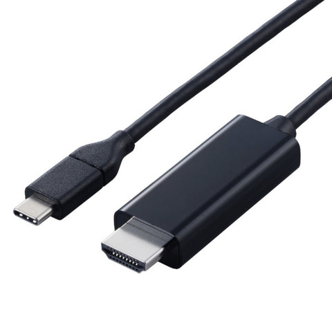 ELECOM USB-C ⇔ HDMI Cable [Video/5m/4K Compatible] Chrome/Android/iPadOS/iOS/Mac/Windows11 Compatible Black CAC-CHDMI50BK2