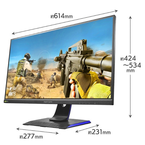 アイ・オー・データ USB-C接続 ゲーミングモニター GigaCrysta 5年保証 ブラック LCD-GCQ271UD [27型 /WQHD(2560×1440） /ワイド]